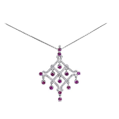 pink sapphire diamond necklace louis vuitton|Necklaces and Pendants Collection for Women .